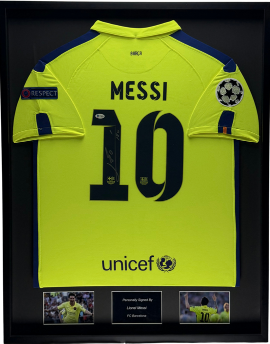 Lionel Messi FC Barcelona 14/15 ingelijst 3e Shirt