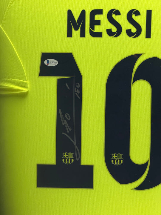 Lionel Messi FC Barcelona 14/15 ingelijst 3e Shirt