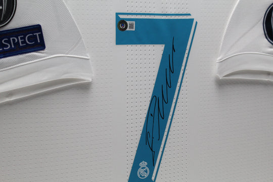 Cristiano Ronaldo Real Madrid 17/18 gerahmtes Heimtrikot 