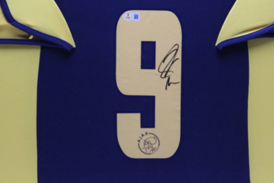 Zlatan Ibrahimovic AFC Ajax 00/01 framed away shirt 
