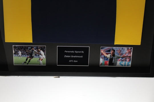 Zlatan Ibrahimovic AFC Ajax 00/01 framed away shirt 