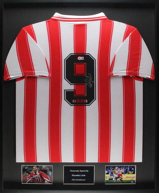 Ronaldo Lima PSV Eindhoven 95/96 gerahmtes Heimtrikot