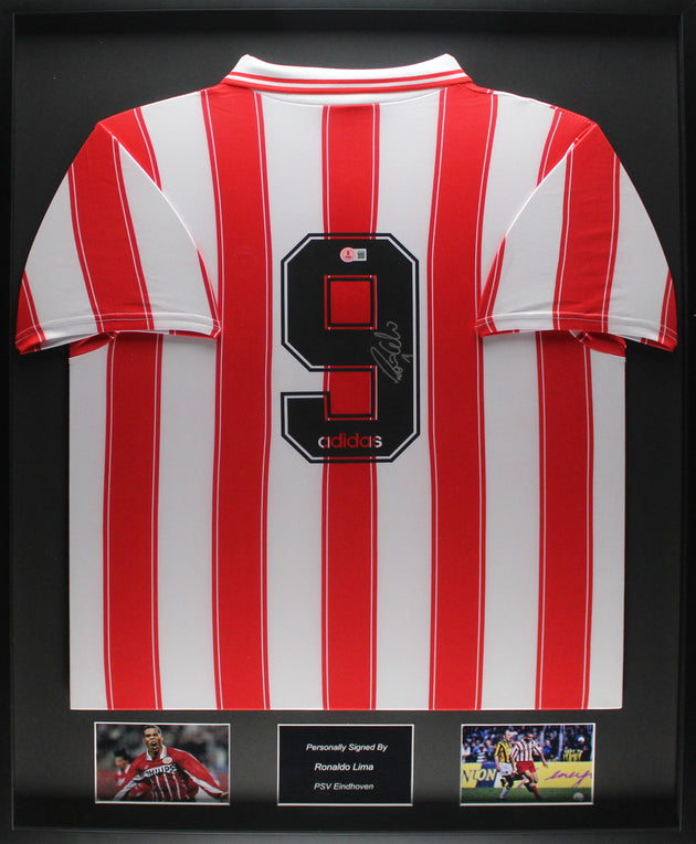 Ronaldo Lima PSV Eindhoven 95/96 gerahmtes Heimtrikot